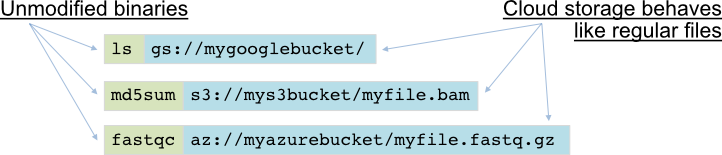 Files in the cloud behave like local files