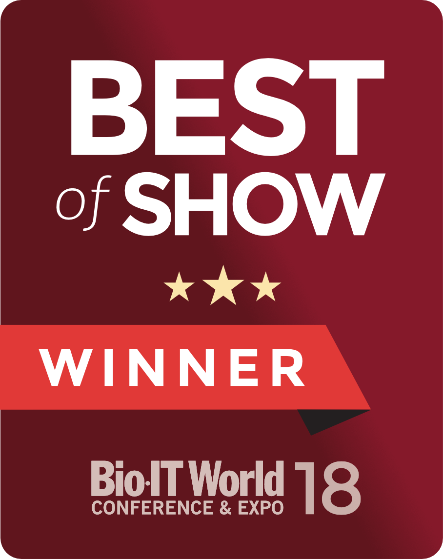 Bio-IT World Best of Show 2018 winner logo