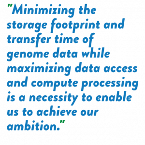 AstraZeneca needed to minimize storage footprint & maximize data access